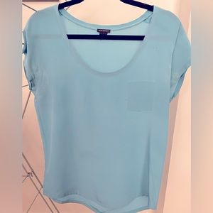 Club Monaco silk blouse with front pocket size small